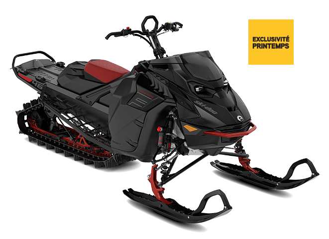 Ski-Doo Freeride Noir Éternel (Peint) / Rouge Spartiate Rotax 850 E-TEC Turbo R 2023