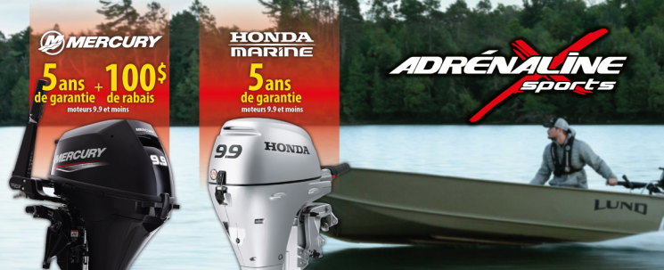 Promo moteurs hors bord portatifs