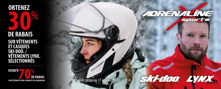 Promo vêtements Ski-Doo et Lynx