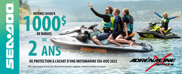 Promo Sea-Doo motomarines 2023